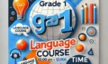DALL·E 2024-10-12 16.05.11 - A vibrant and modern poster introducing a language course for Grade 11 students. The design should be clean and eye-catching, with large bold text at